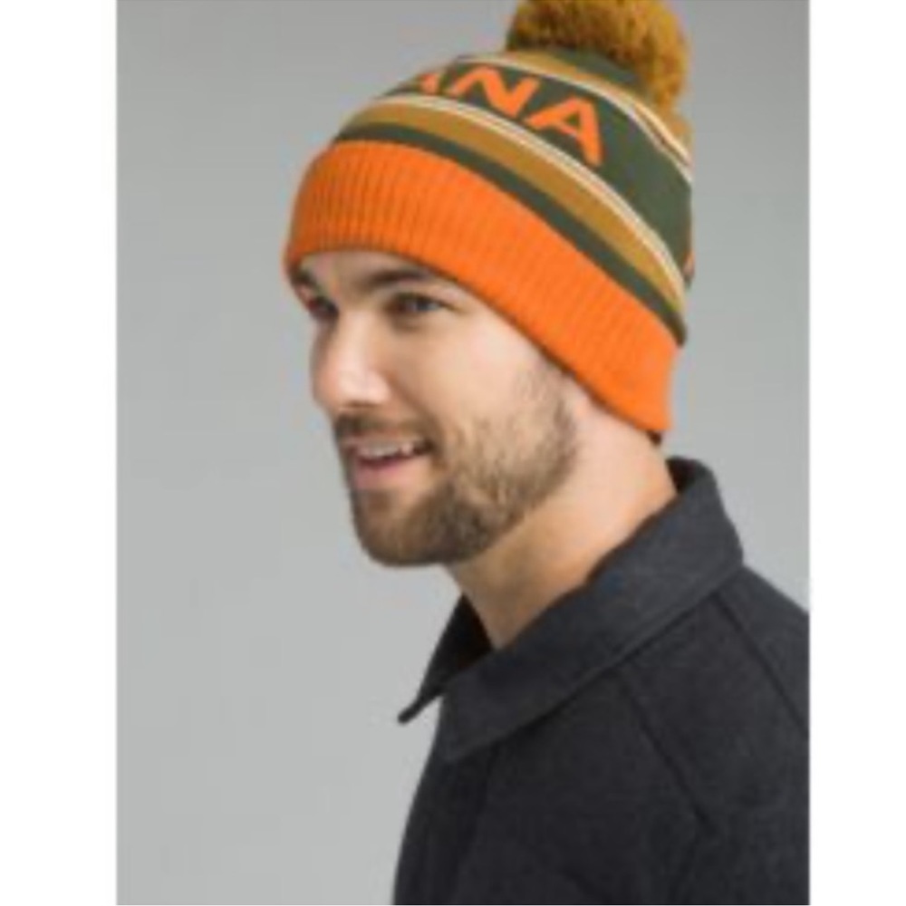 Prana Tangerine Ski Time Beanie OS NWT